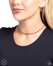 Load image into Gallery viewer, Dancing Dalliance - Red Necklace
