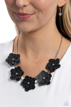 Load image into Gallery viewer, Balance of FLOWER - Black Necklace
