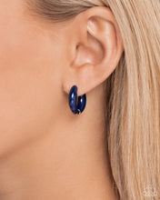 Load image into Gallery viewer, Pivoting Paint - Blue Earring
