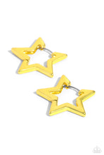 Load image into Gallery viewer, In A Galaxy STAR, STAR Away - Yellow Earring
