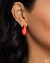 Load image into Gallery viewer, Colorful Curiosity - Red Earring

