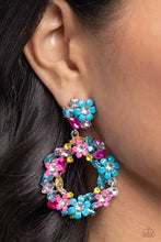 Load image into Gallery viewer, Wreathed in Wildflowers - Blue Earring
