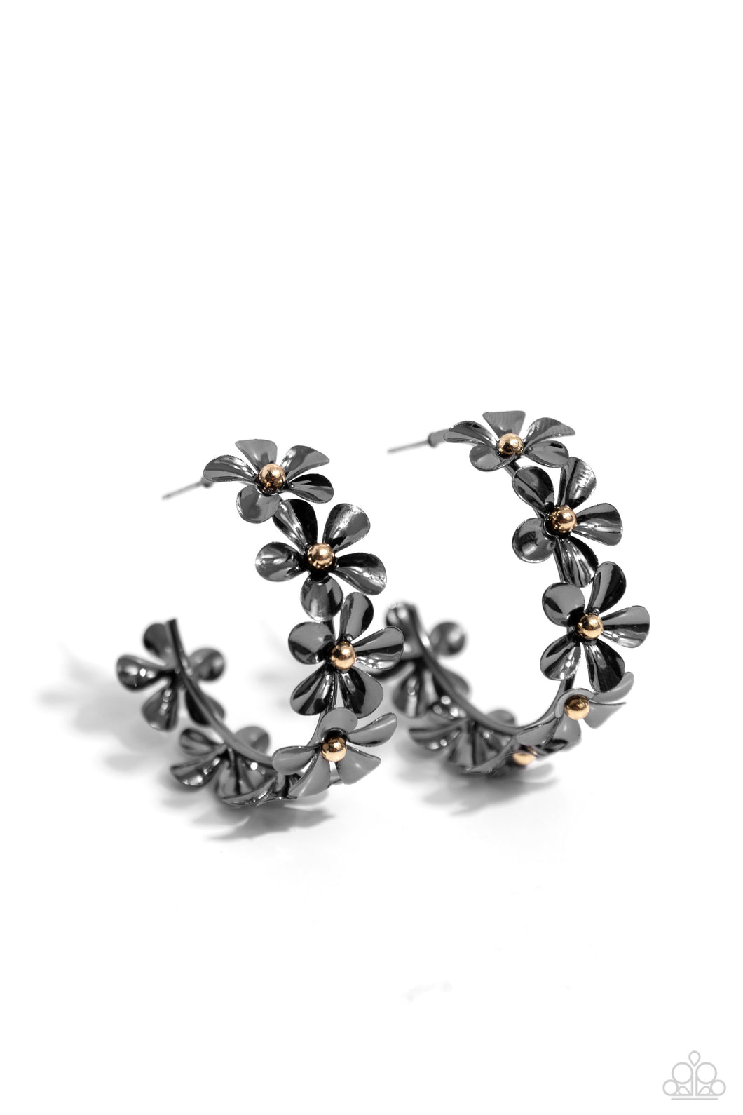 Floral Flamenco - Black Earring
