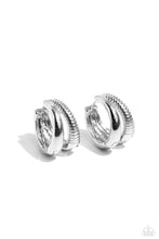 Load image into Gallery viewer, Textured Tremolo - Silver Earring
