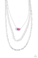 Load image into Gallery viewer, Colorful Cadet - Purple Necklace
