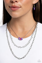 Load image into Gallery viewer, Colorful Cadet - Purple Necklace
