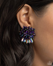 Load image into Gallery viewer, Streamlined Sass - Purple Earring
