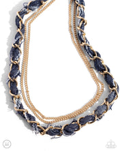 Load image into Gallery viewer, Denim Danger - Gold Necklace
