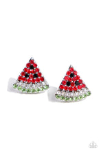 Load image into Gallery viewer, Watermelon Slice - Red Earring
