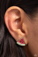 Load image into Gallery viewer, Watermelon Slice - Red Earring
