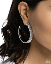 Load image into Gallery viewer, Stacked Symmetry - White Earring

