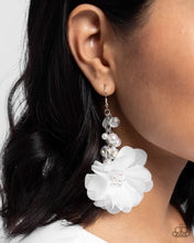 Load image into Gallery viewer, Fashionable Flower Girl - White Earring
