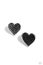 Load image into Gallery viewer, Glitter Gamble - Black Earring
