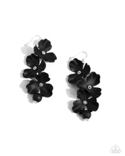 Load image into Gallery viewer, Plentiful Petals - Black Earring
