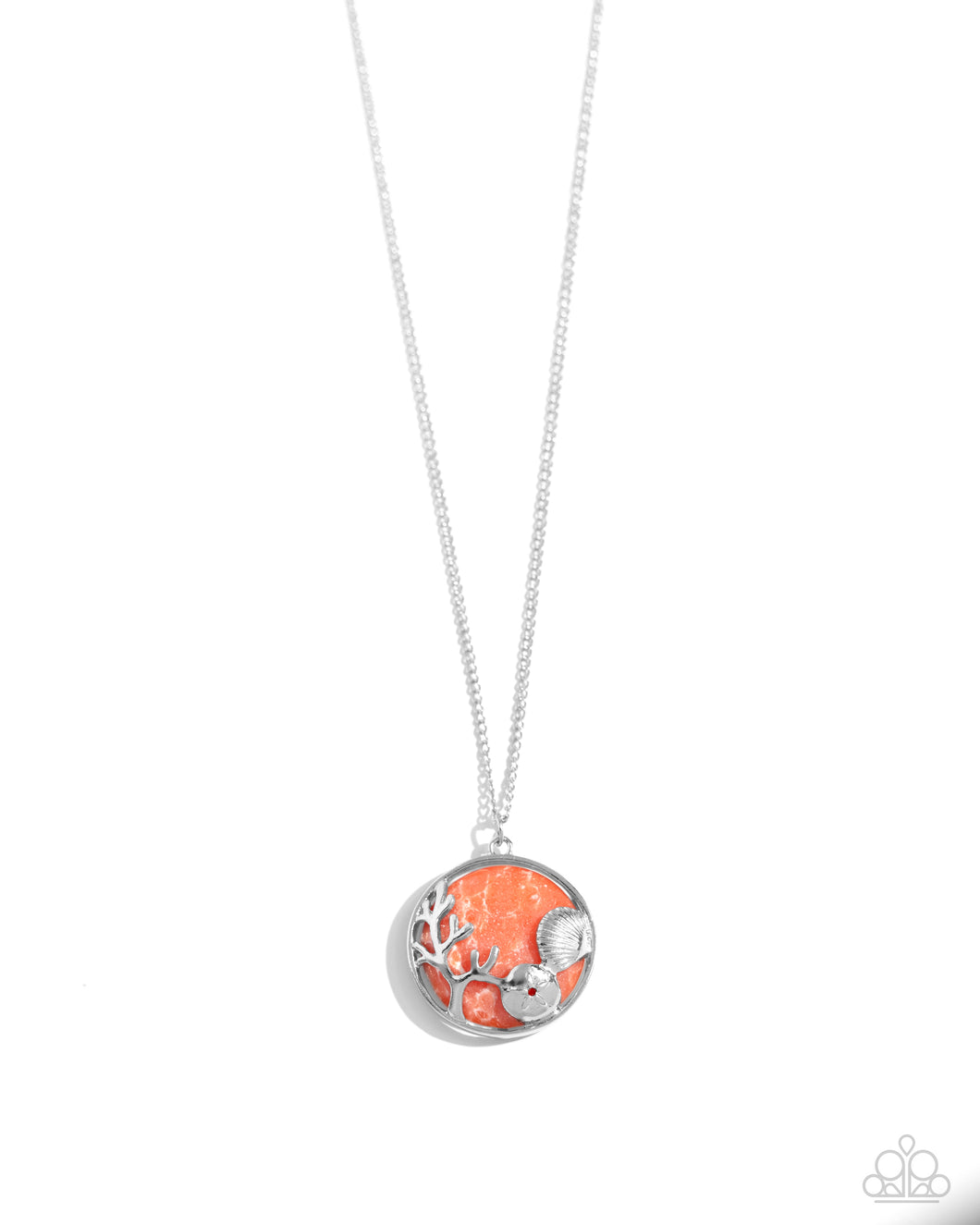 Opulent Ostentation - Orange Necklace