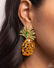 Load image into Gallery viewer, Pineapple Pizzazz - Yellow Earring
