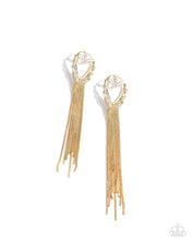 Load image into Gallery viewer, Elongated Effervescence - Gold Earring
