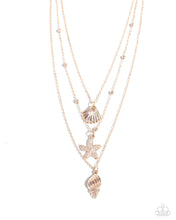 Load image into Gallery viewer, Seashell Sonata - Rose Gold Necklace
