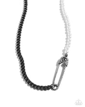 Load image into Gallery viewer, Safety Pin Style - Black Necklace
