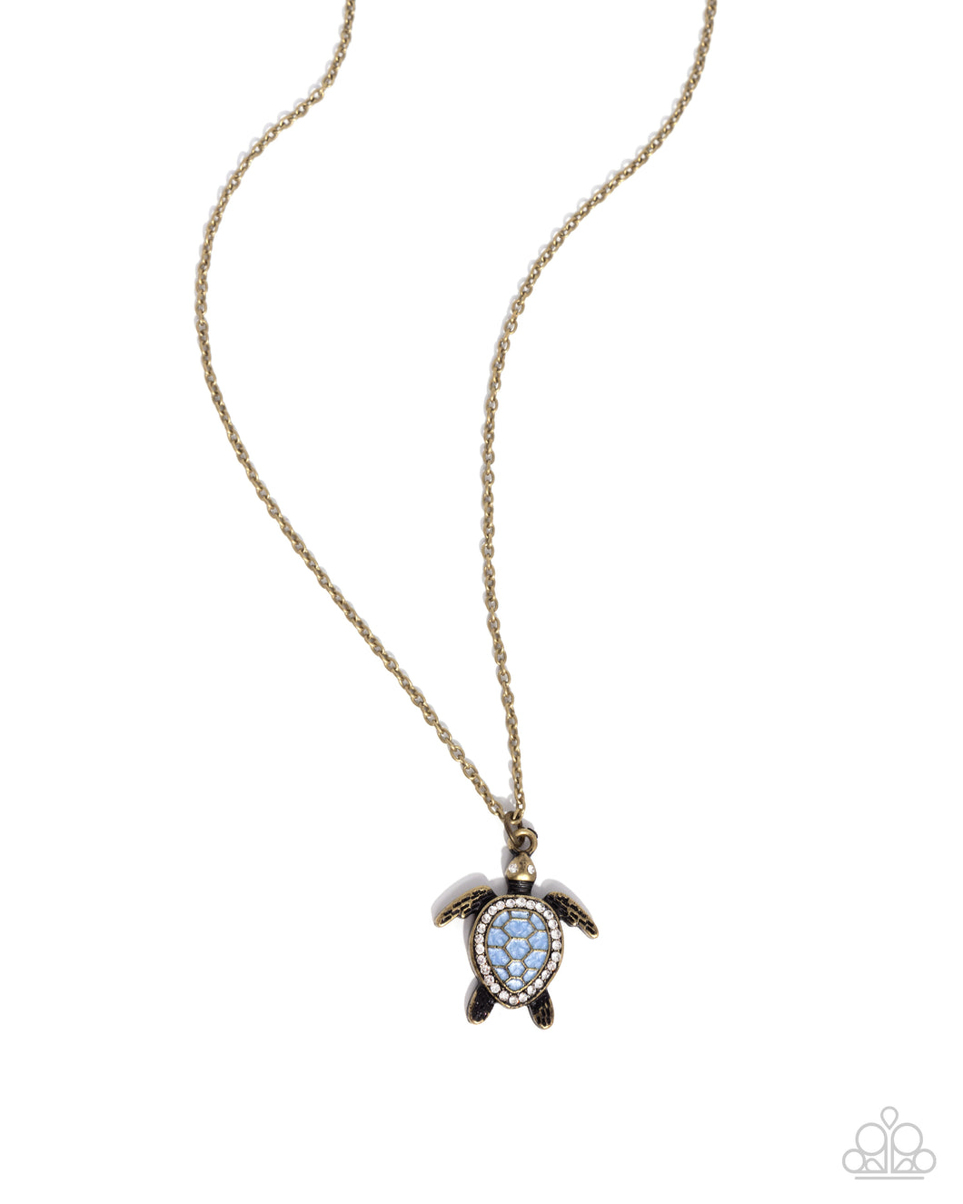 Turtle Tourist - Brass Necklace