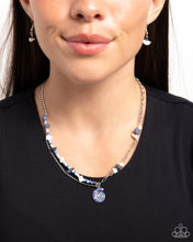 Load image into Gallery viewer, Spiraling Seafloor - Blue Necklace
