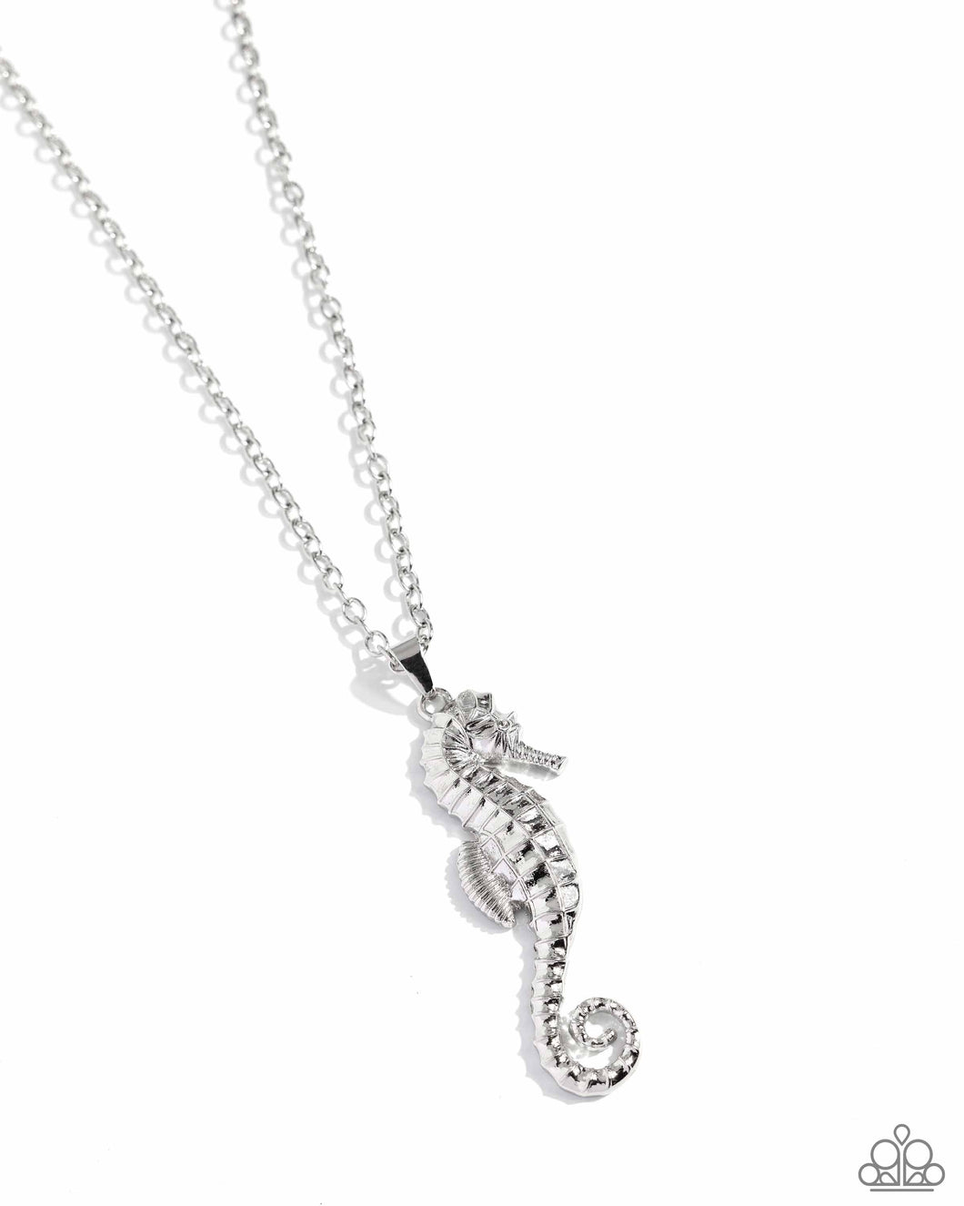 Sparkling Seahorse - Silver Necklace