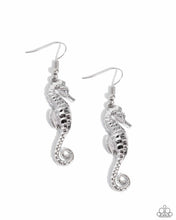 Load image into Gallery viewer, Seahorse Sheen - Silver Earring
