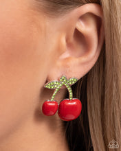 Load image into Gallery viewer, Charming Cherries - Red Earring
