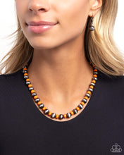 Load image into Gallery viewer, Contemporary Confidence - Orange Necklace
