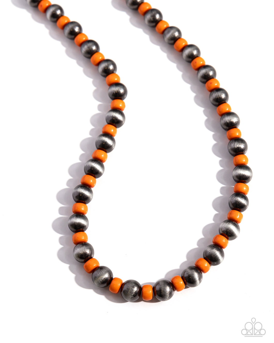 Contemporary Confidence - Orange Necklace
