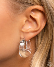 Load image into Gallery viewer, Clear Charm - White Earring
