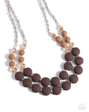 Load image into Gallery viewer, Whimsically Wealthy - Brown Necklace
