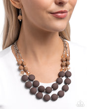 Load image into Gallery viewer, Whimsically Wealthy - Brown Necklace
