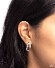 Load image into Gallery viewer, Safety Pin Secret - White Earring
