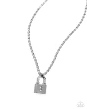 Load image into Gallery viewer, Locked Lesson - Silver Necklace
