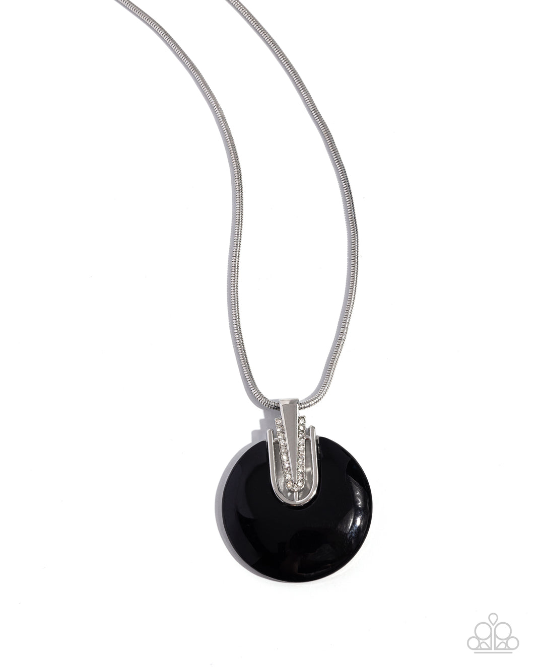 Cutting Charm - Black Necklace