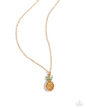 Load image into Gallery viewer, Pineapple Persistence - Yellow Necklace
