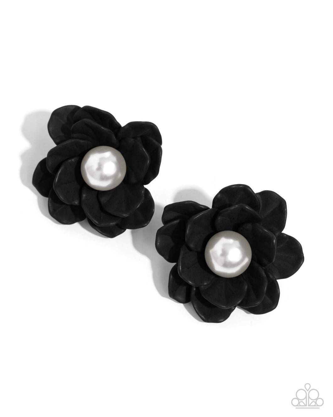Blooming Backdrop - Black Earring
