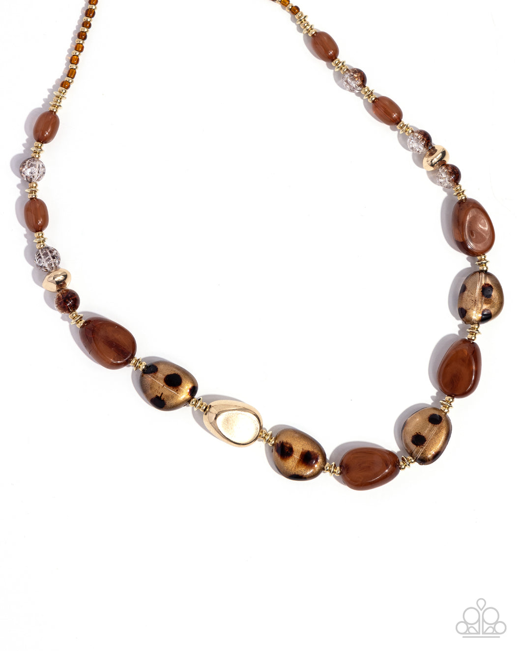 Spotted Safari - Brown Necklace