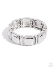 Load image into Gallery viewer, Textured Tranquility - Silver Bracelet
