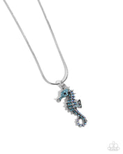 Load image into Gallery viewer, Seahorse Shanty - Blue Necklace
