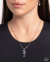 Load image into Gallery viewer, Seahorse Shanty - Blue Necklace
