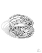 Load image into Gallery viewer, Sassy Stack - Silver Bracelet
