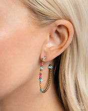 Load image into Gallery viewer, Pointed Promise - Brass Earring
