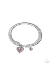 Load image into Gallery viewer, Heart Hour - Pink Bracelet
