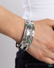 Load image into Gallery viewer, Embellished Empire - Green Bracelet
