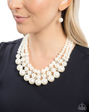 Load image into Gallery viewer, Glossy Gala - White Necklace
