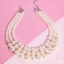 Load image into Gallery viewer, Glossy Gala - White Necklace
