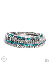Load image into Gallery viewer, Feminine Fan - Blue Bracelet
