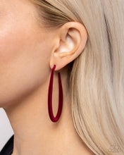 Load image into Gallery viewer, The Right Angle - Red Earring
